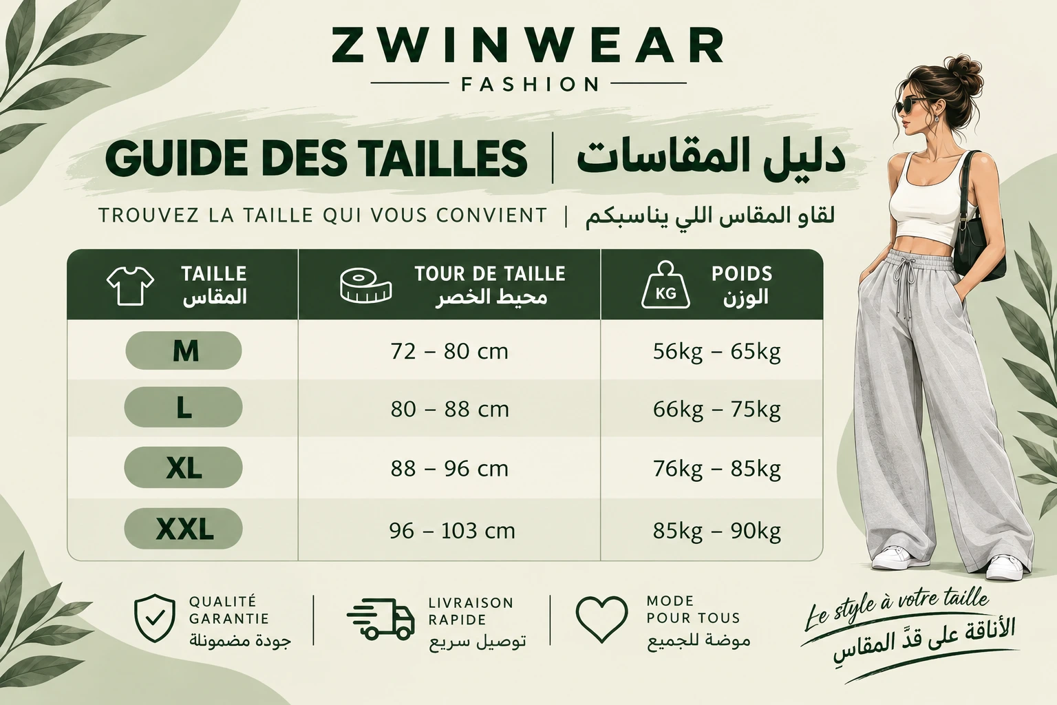 Guide des Tailles - Dina Mode